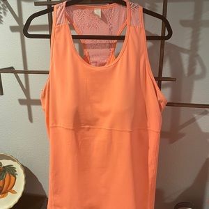 Fila Athletic tank w/sewn in bra XXL Peach